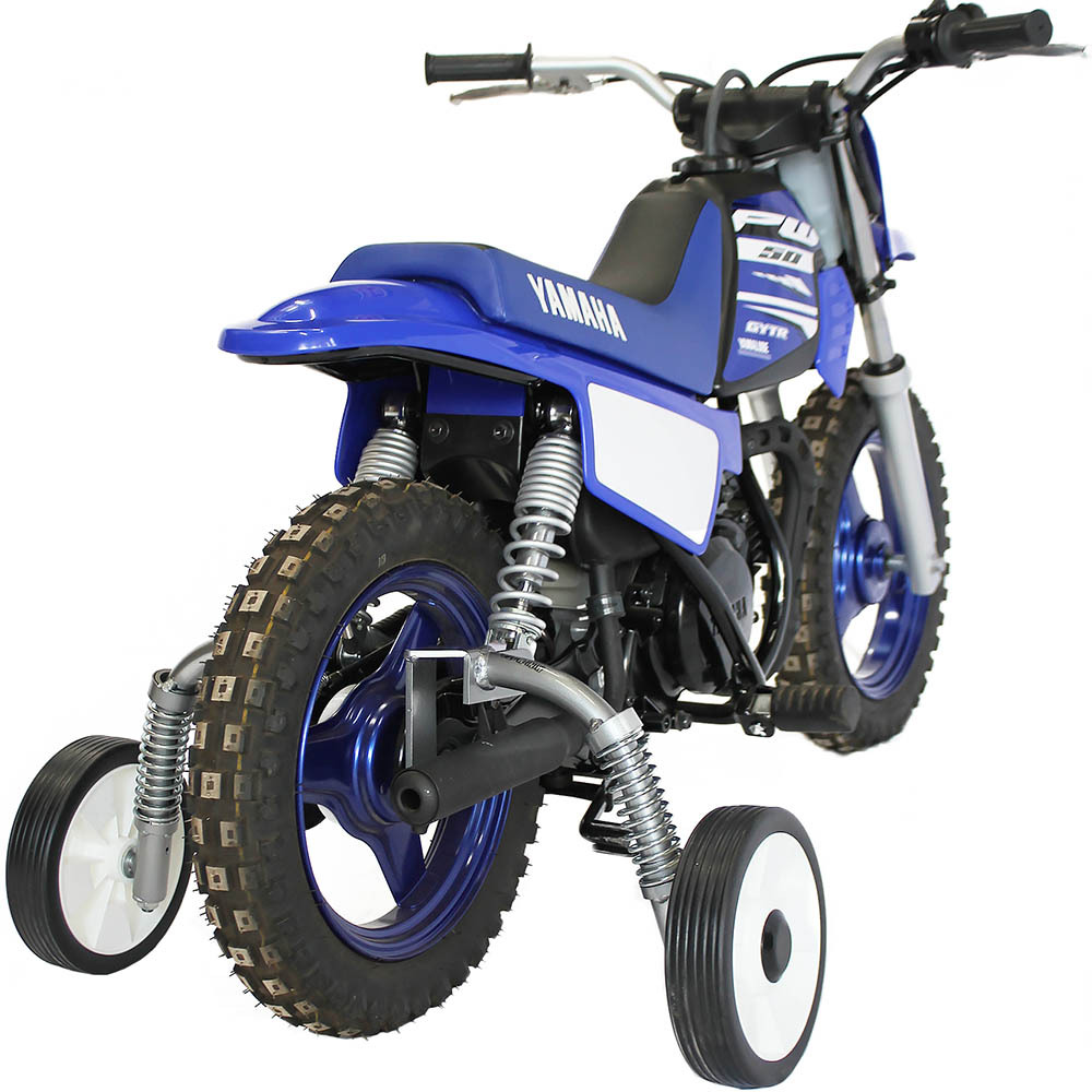 pw50 dirt bike with training wheels