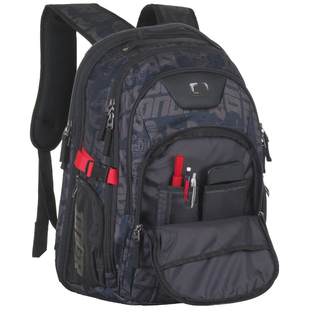 Ogio Urban DNGR Flat Black/Red Backpack at MXstore
