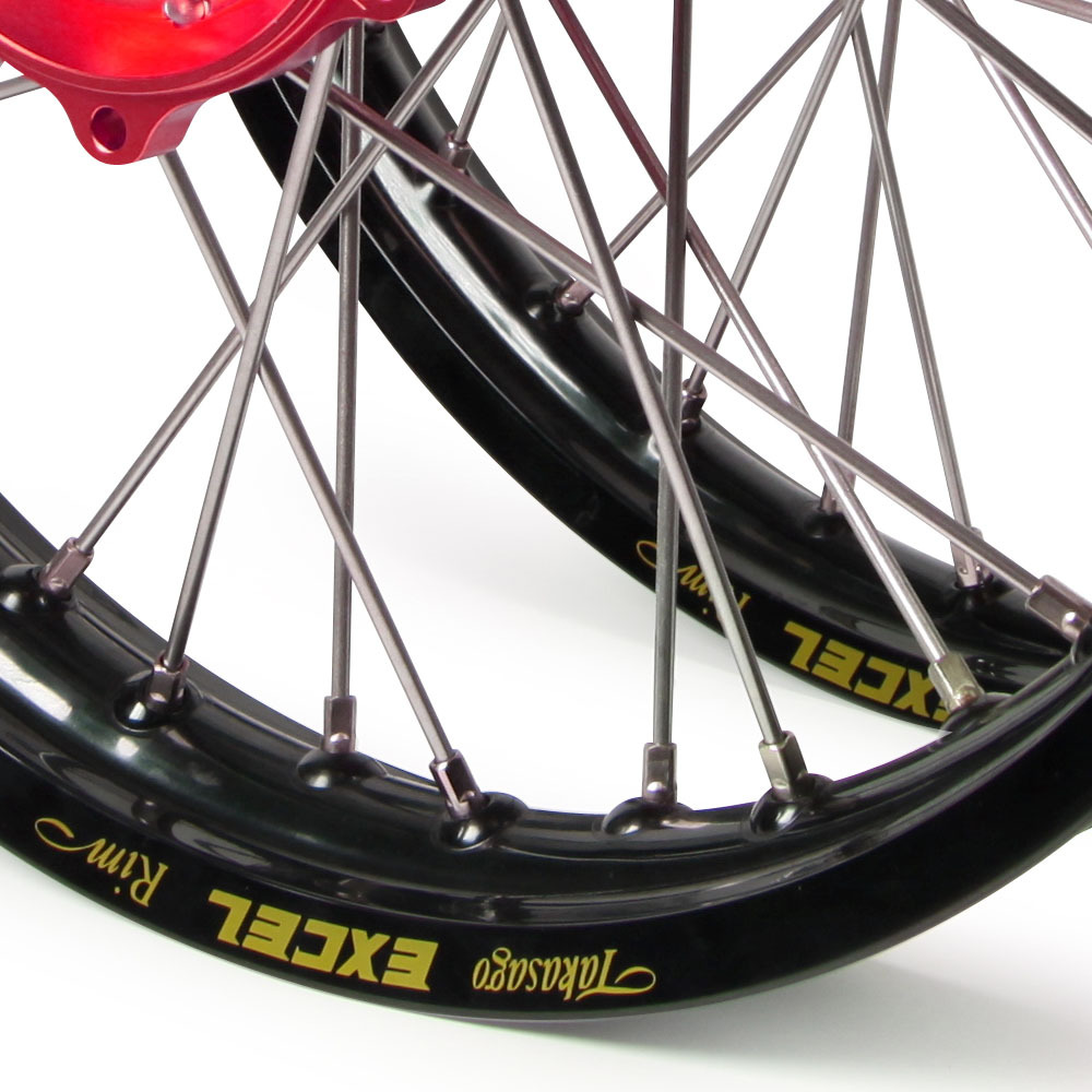 22 RK EXCEL 21X160 赤 36ホールCR125フロント Talon/Excel Takasago Honda CR250/500R 89-94 21