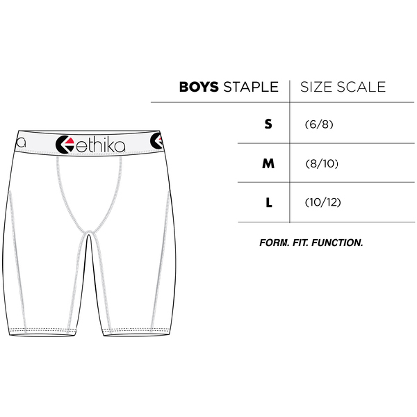 Boy Boxer Briefs Size Chart