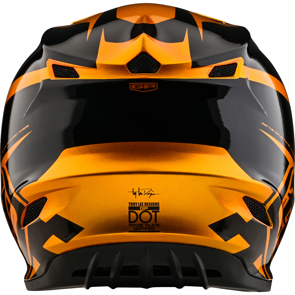Troy Lee Designs 2024 GP Check Up Gold Black Kids Helmet