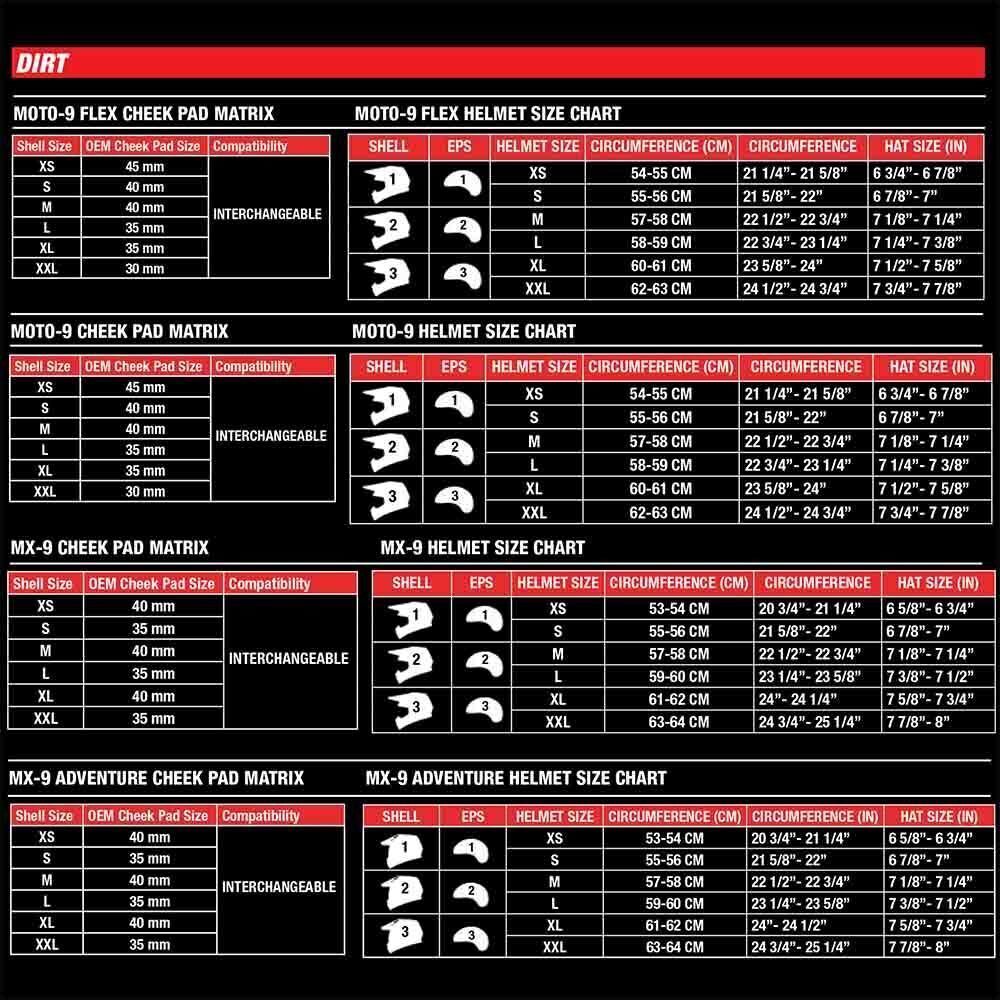 bell dirt bike helmet size chart Moto-9 Flex (Hound Matte/Gloss Red/White/Black Velocity Flow ventilation Bell Kali Helmet Size Chart
