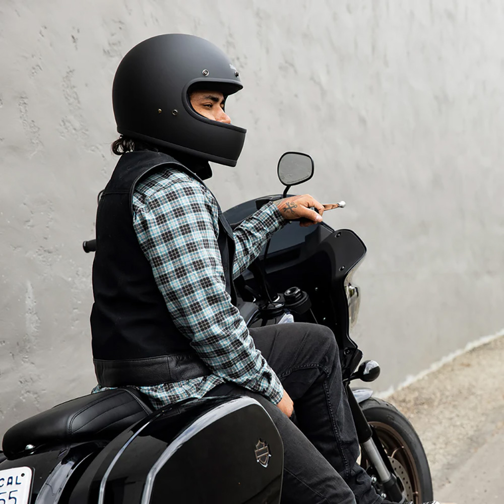 Gringo Helmet Biltwell Gringo S Flat Black Worldwide Shipping!