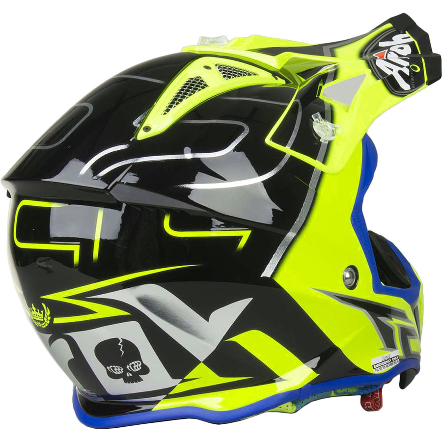 Airoh NEW Mx 2017 Aviator 2.2 LE Cairoli Flo Yellow Blue Motocross