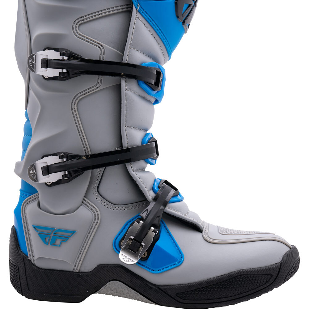 Fly Racing 2026 FR5 Grey/Blue Boots at MXstore - Main Image