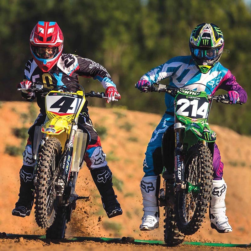 purple dirt bike gear