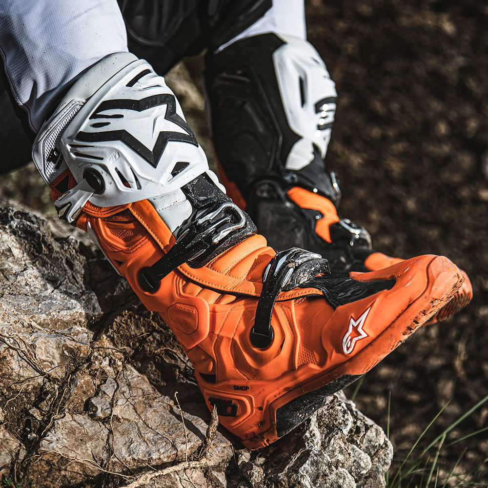Alpinestars 2027 Tech 10 Fluro Orange/Black/White Enduro Boots