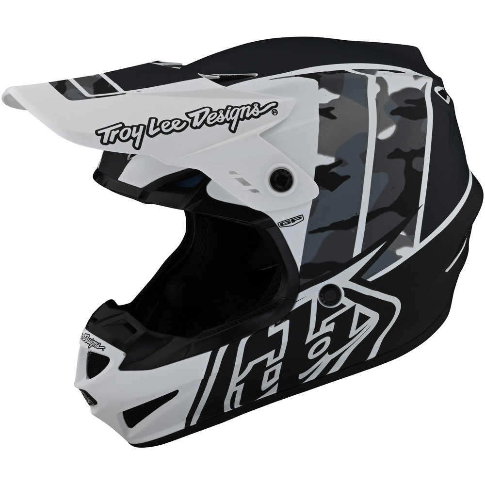 Troy Lee Designs 2023 GP Nova Camo White Helmet at MXstore