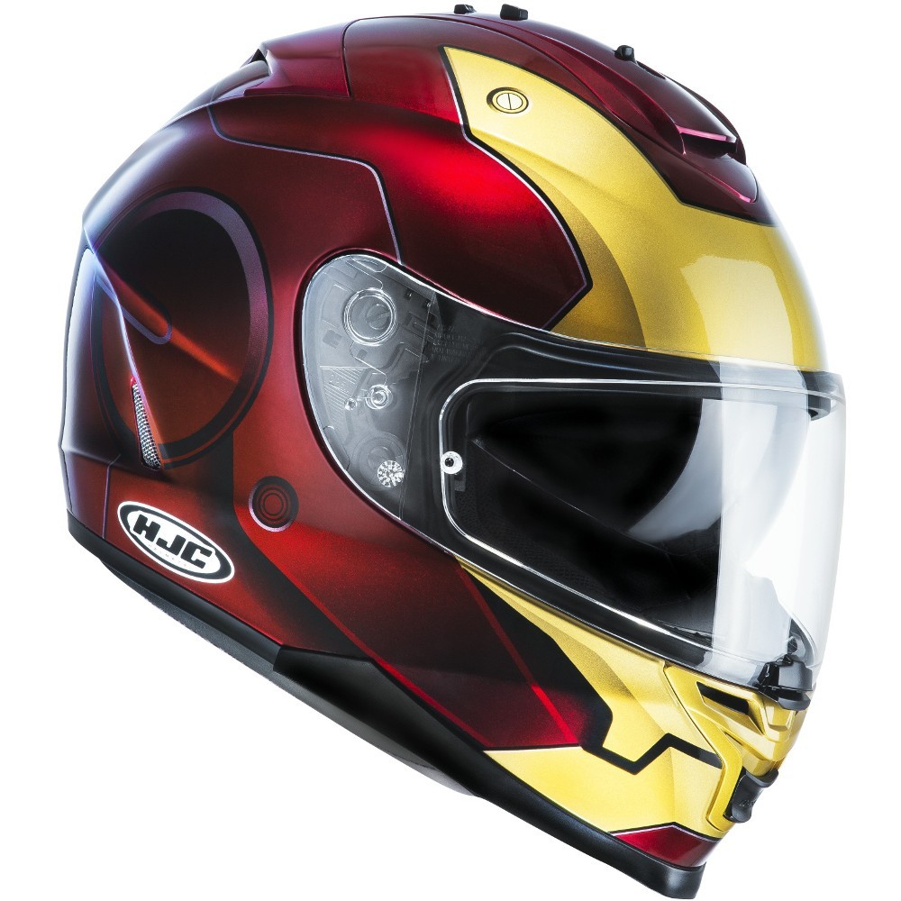 NEW HJC IS-17 Ironman Road Bike Lid Marvel Superhero Iron Man Motorcycle Helmet | eBay