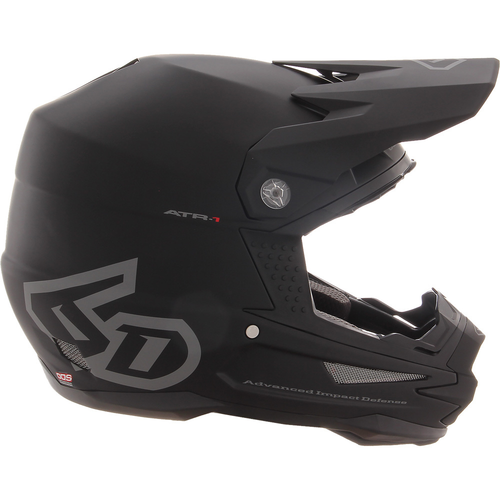 6D ATR-1 Solid Matte Black Helmet at 