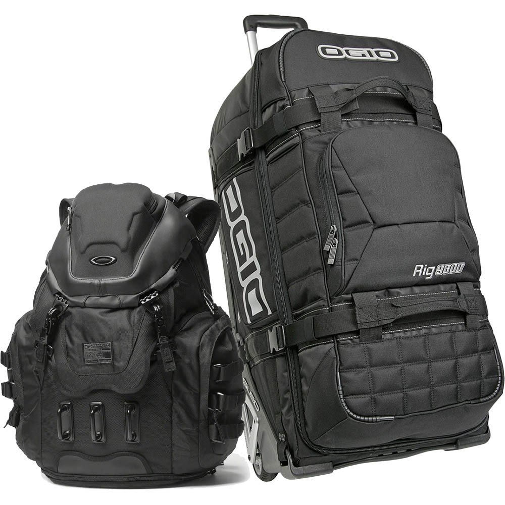 Details About Ogio New Mx Rig Black Gear Bag And Oakley Kitchen Sink Backpack Luggage Bundle