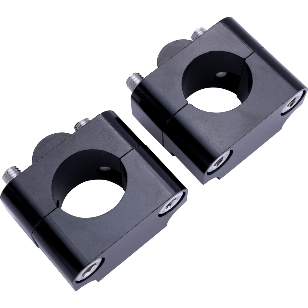 Tusk 7/8"-1-1/8" Big Bar Adapter Kit Risers Motorcycle ATV Handlebars Kit | Silver | 8 In Warranty