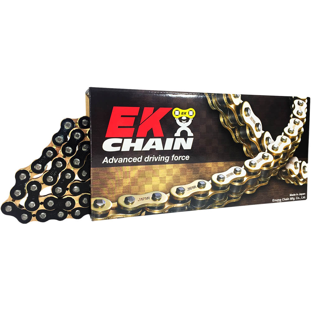 EK Chains 520 Heavy Duty Black/Gold 120L Race Chain at MXstore