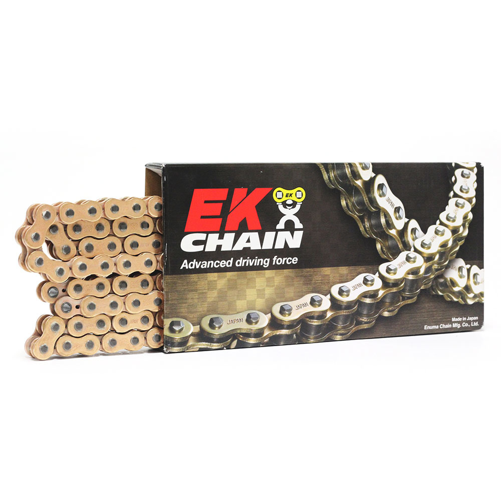 EK Chains 525 QX-Ring Gold 124L Chain at MXstore