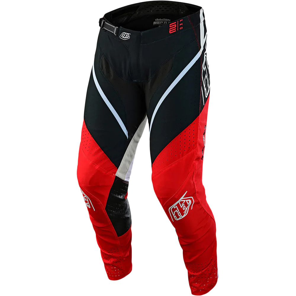 Troy Lee Designs 2023 SE Pro Lanes Red Black Pants at MXstore