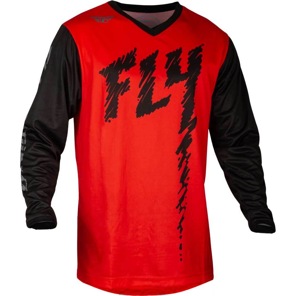 Fly Racing 2024 F 16 Red Black Grey Kids Jersey at MXstore