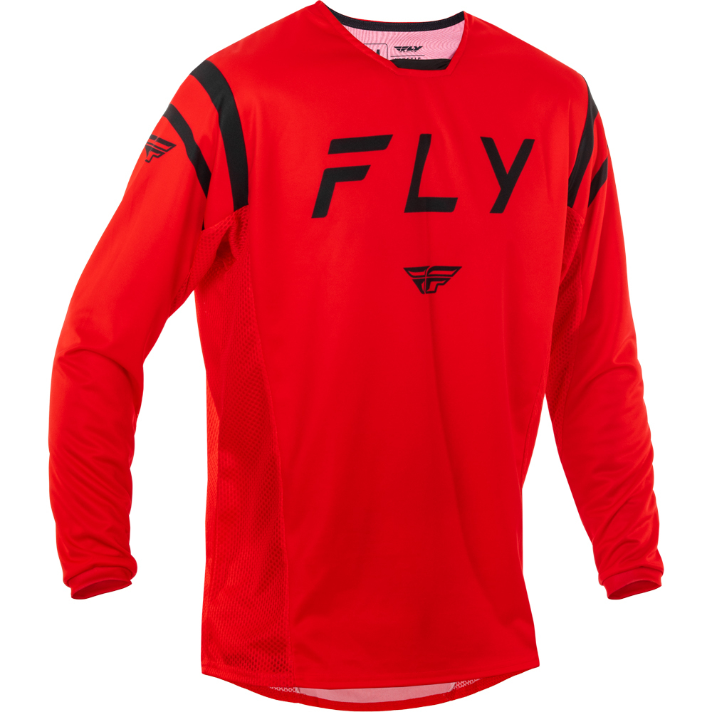 Fly Racing 2025 Kinetic Center Red/Black Jersey at MXstore