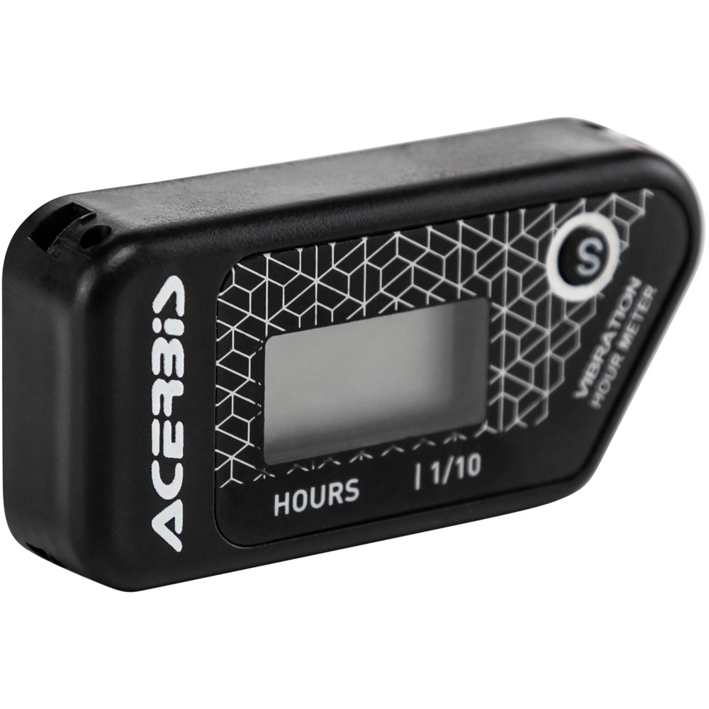 Acerbis Wireless Vibration Black Hour Meter at MXstore Acerbis Wireless Vibration Black Hour Meter at MXstore