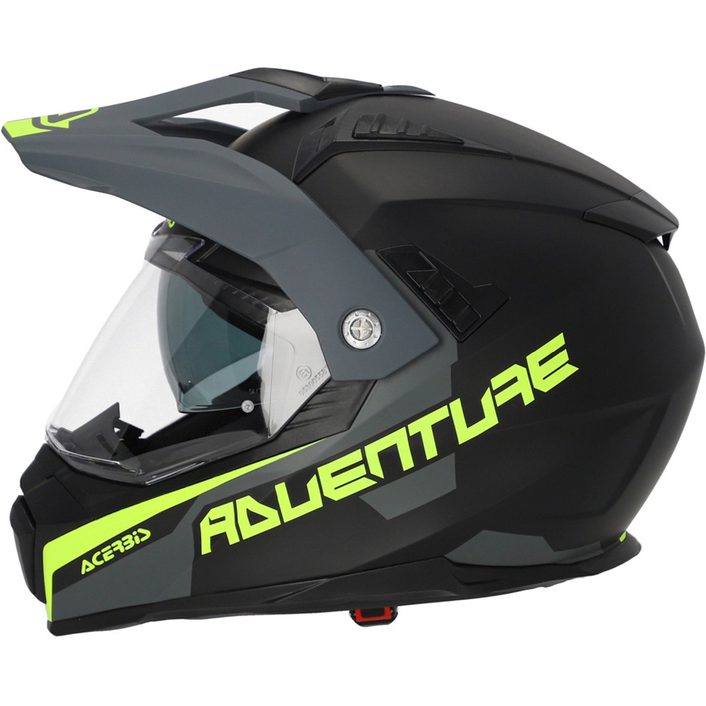 Acerbis Flip FS-606 Black Grey Adventure Helmet at MXstore