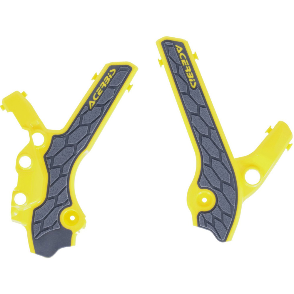 Acerbis Suzuki DRZ400 00-24 Yellow/Grey X-Grip Frame Guards at MXstore Acerbis Suzuki DRZ400 00-24 Yellow/Grey X-Grip Frame Guards at MXstore