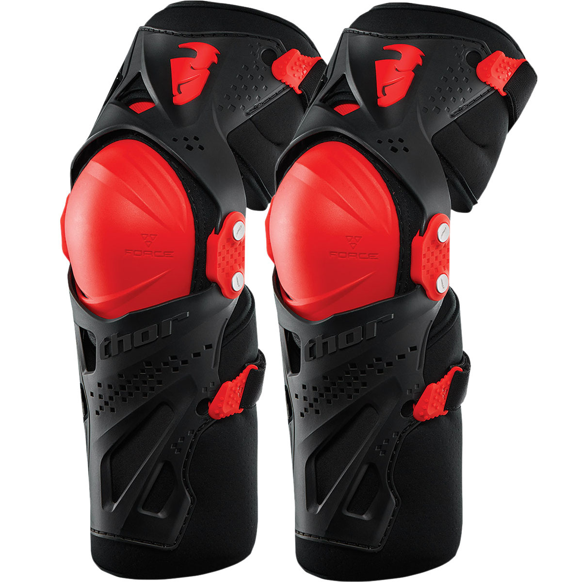 Thor MX Force XP Adult Red Knee Guards at MXstore