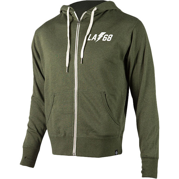 Fasthouse NEW Mx LA 68 Olive Zip Up Adults Mens Moto Casual Winter