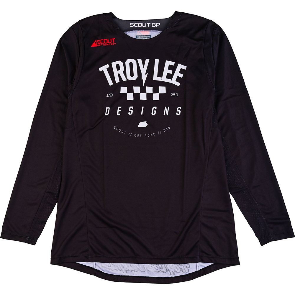 Troy Lee Designs 2025 Scout GP Ripper Black Jersey at MXstore