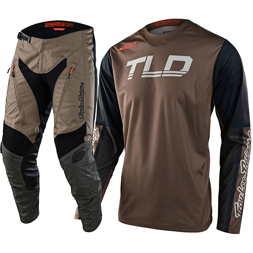Troy Lee Designs 2024 Scout GP Recon Gravel/Beetle Gear Set at MXstore