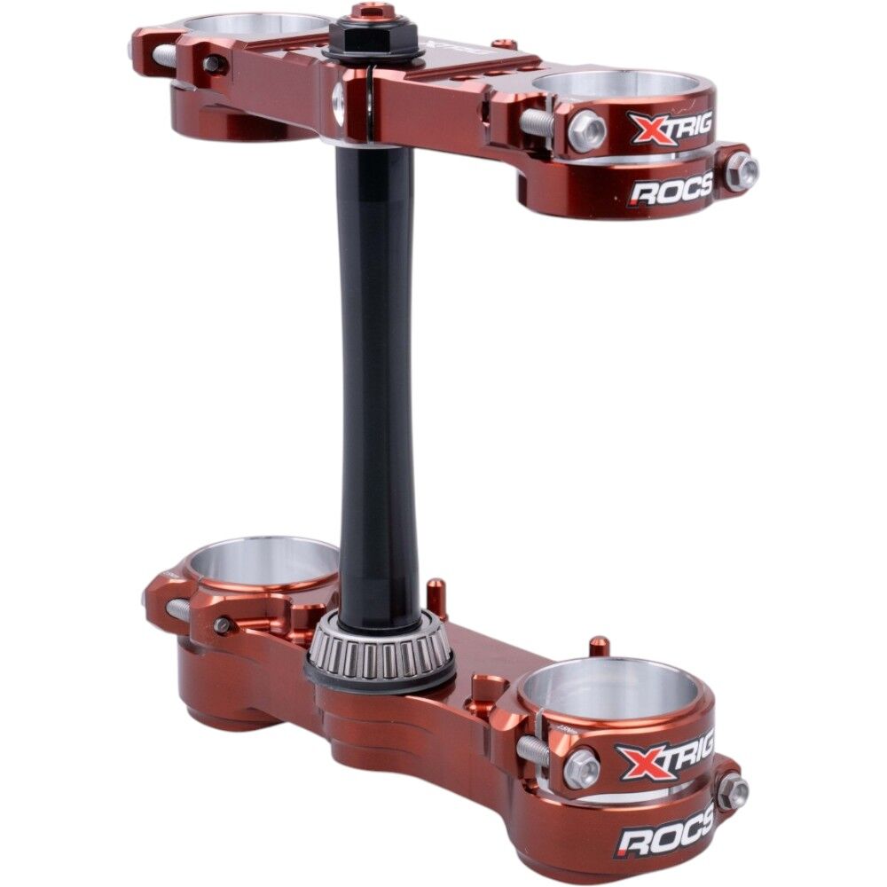 kx250f 2018 XTRIG トリプルクランプ Xtrig Kawasaki KX250F 21-26 KX450F 19-26 Brown 21-23mm Offset ROCS
