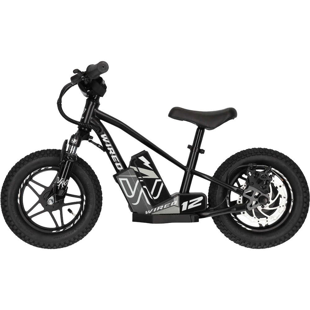 Wired Bikes MKII 12 Matte Black Electric Balance Bike at MXstore