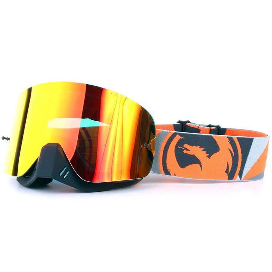 Dragon NEW Mx NFX Flair Orange Red Ion Mirror Lens Motocross BMX MTB