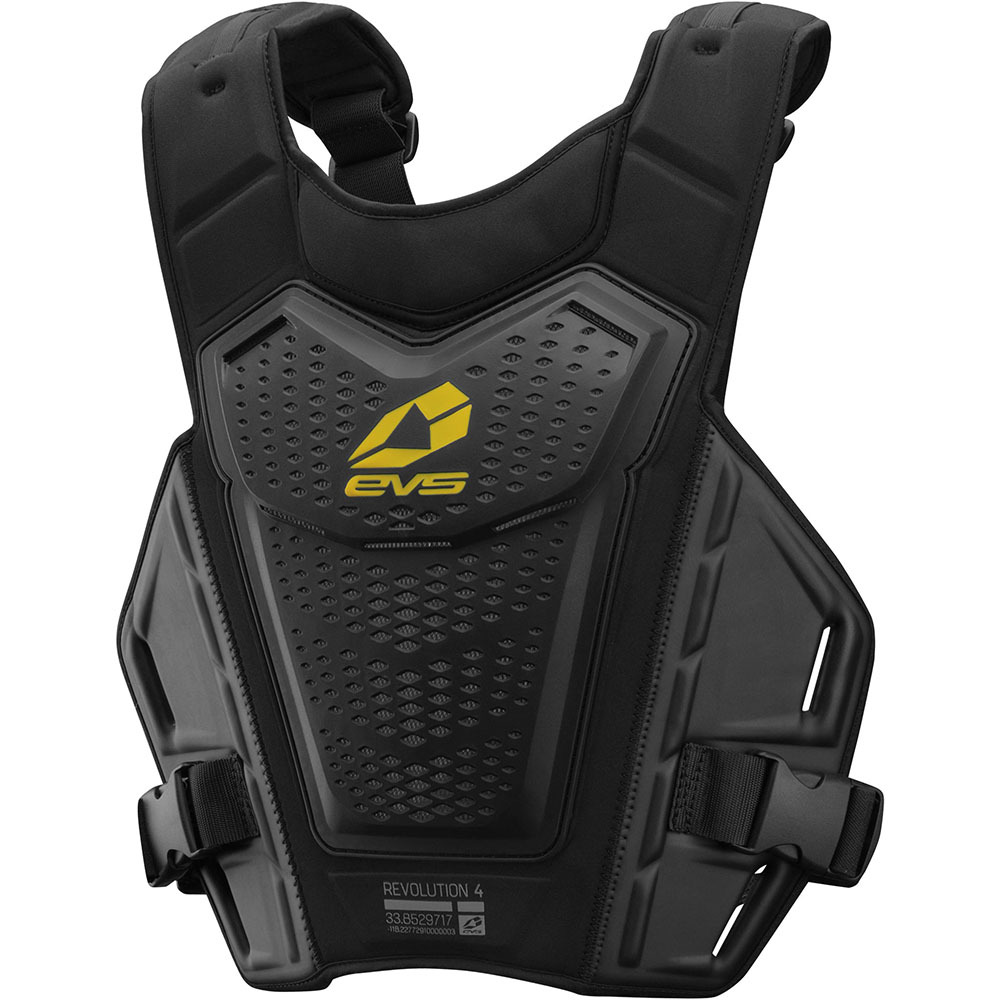 EVS NEW Mx RV4 Black Chest Protector Roost Guard Motocross Revo 4 Body