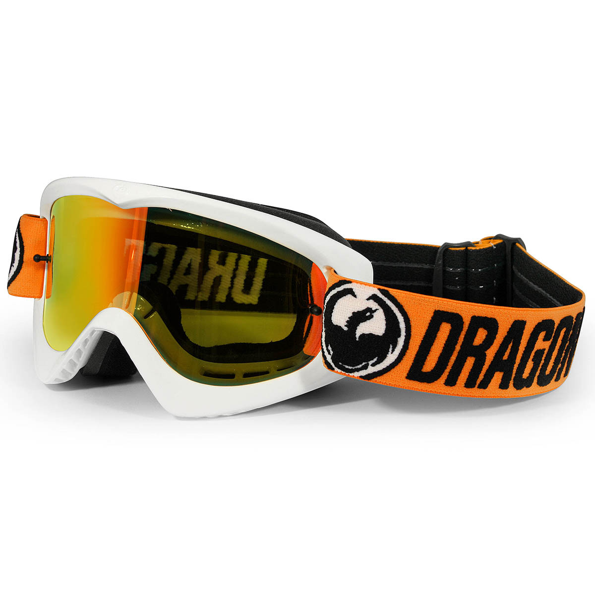 Dragon NEW Mx MDX Flash White Orange Ionized Red Tinted Motocross