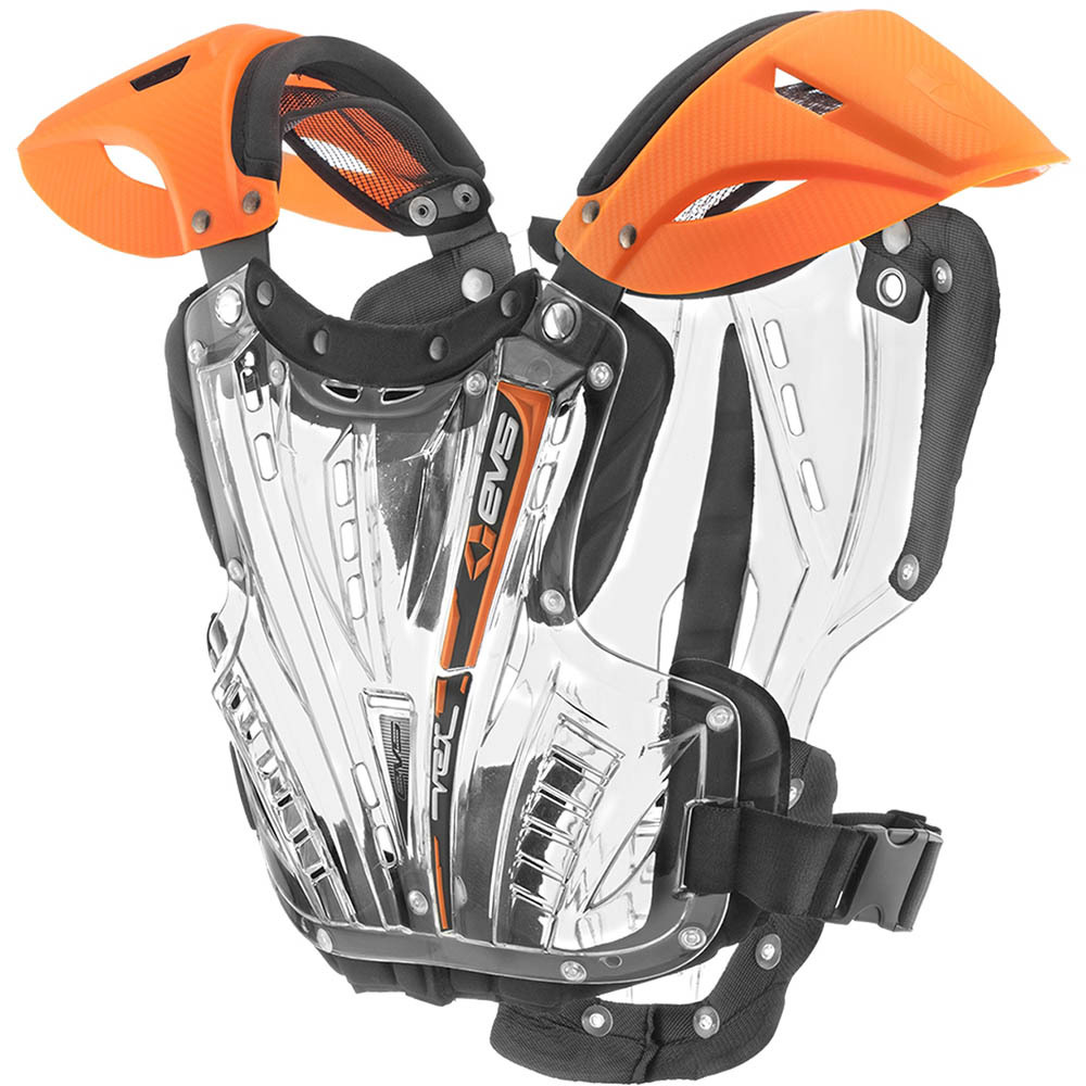 EVS NEW Mx VEX Clear Orange Motocross Youth Chest Protector Kids Body