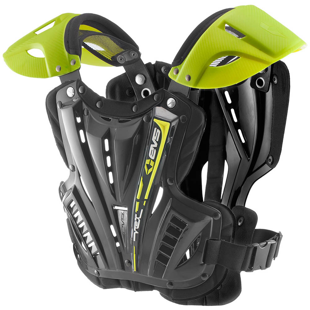 EVS NEW Mx VEX Black Hi Viz Motocross Roost Chest Protector Adult Body Armour | eBay