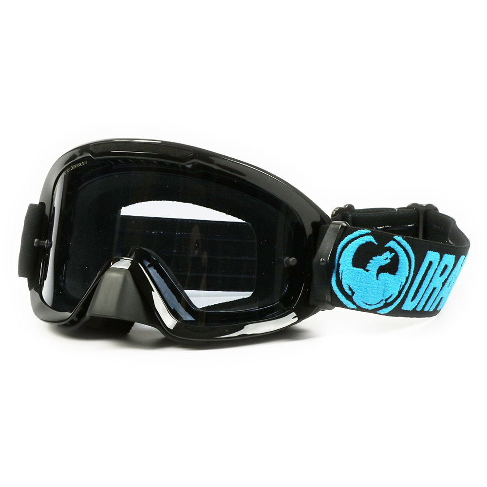 NEW Dragon Mx MDX2 Black Blue Smoke Dark Tinted Dirt Bike Motocross