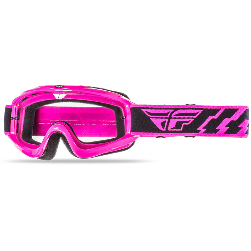 NEW Fly Racing MX Focus Fluro Pink Clear Lens Dirt Bike Motocross