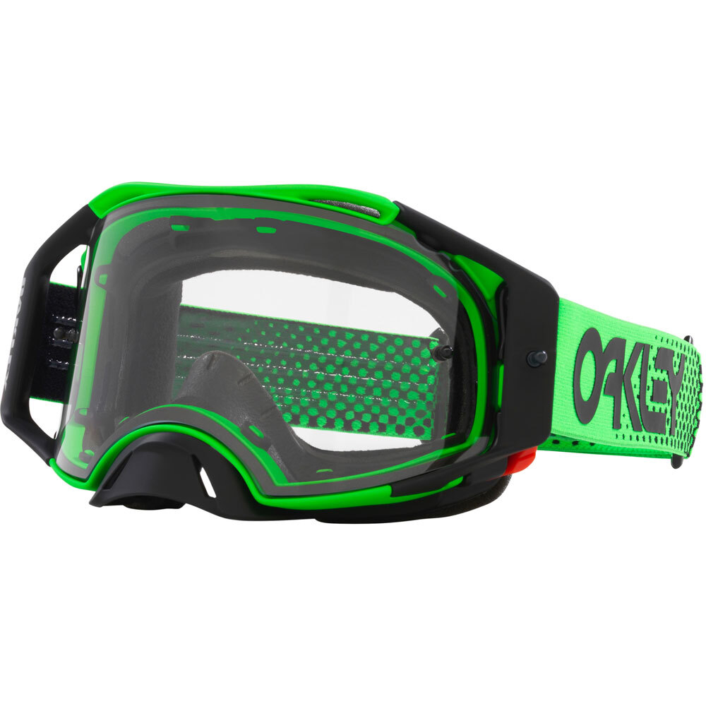 Oakley Airbrake B1B Green/Clear Goggles | Buy Online | MXstore