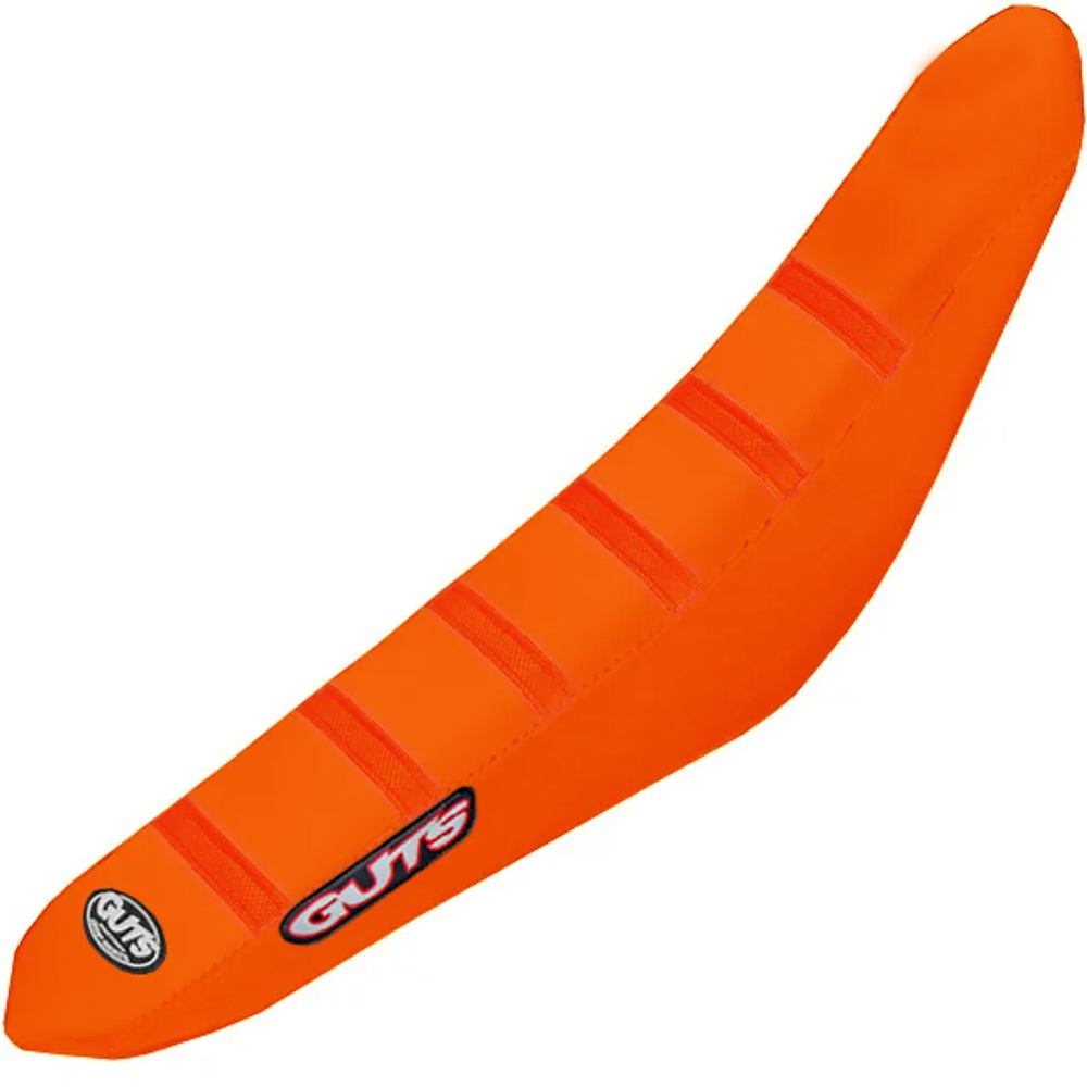 Guts Racing KTM 85SX 18 24 Gripper Ribbed Orange Orange Orange Seat Cover at MXstore