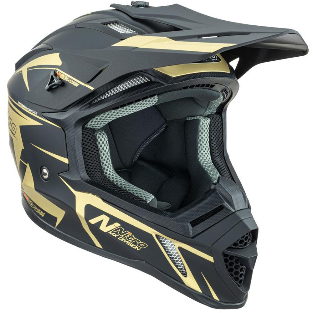 Black and gold bike helmet discount