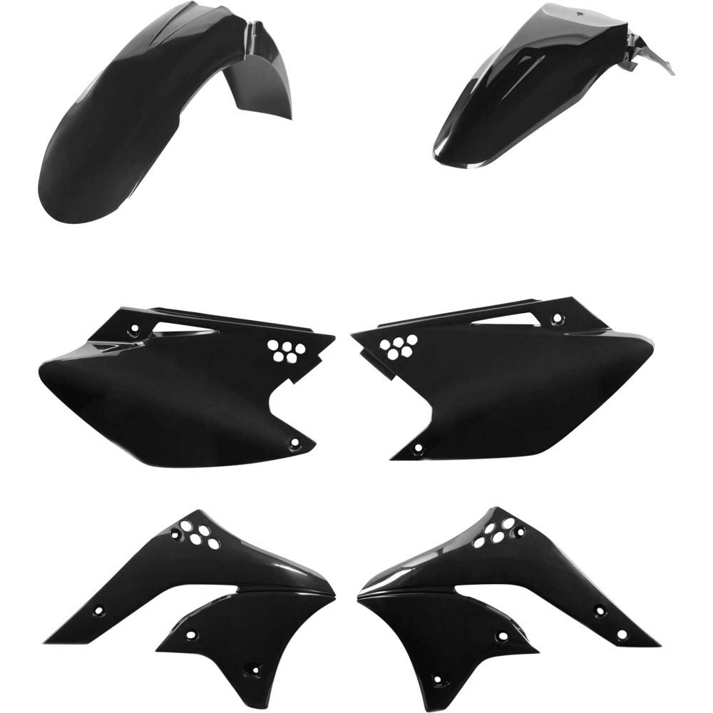 Acerbis Black Plastic Body Kit For Kawasaki KX 250 F KXF 06-08 2041050001 