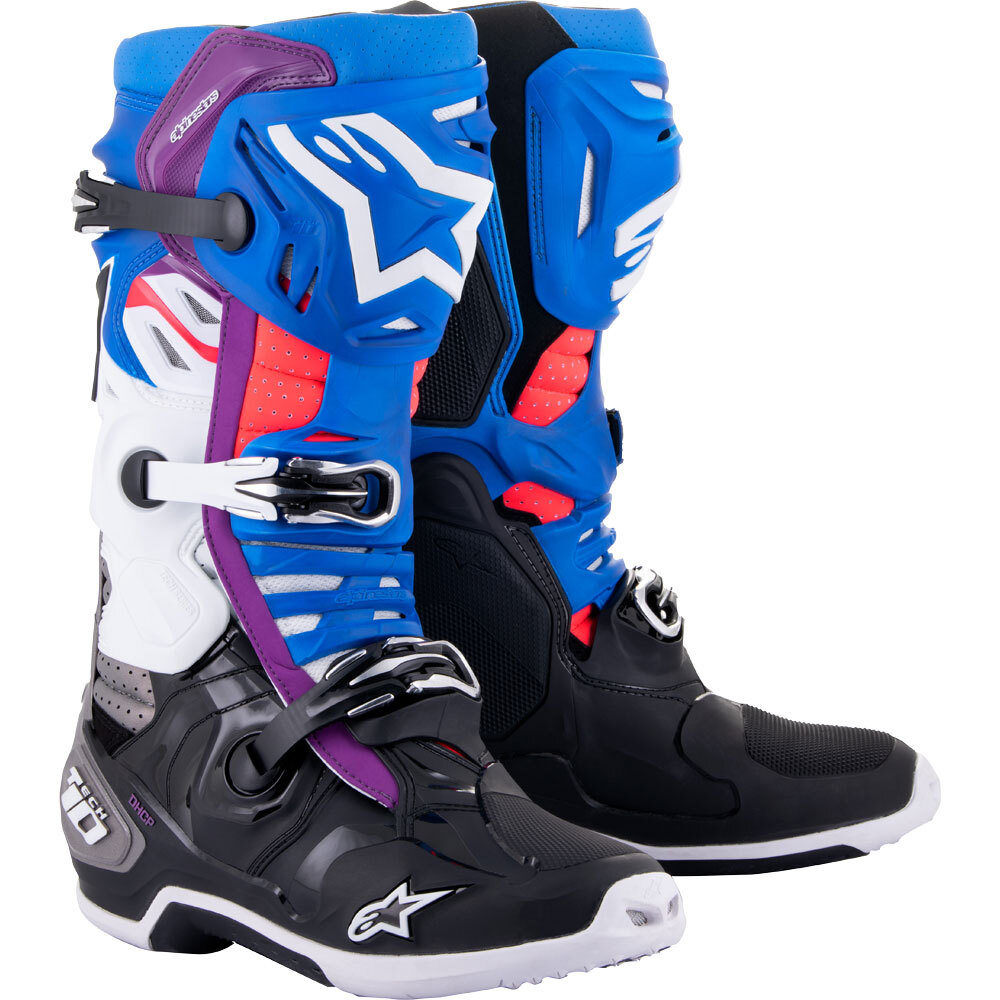 Alpinestars 2026 Tech 10 Supervented Black/Blue/Purple Boots at