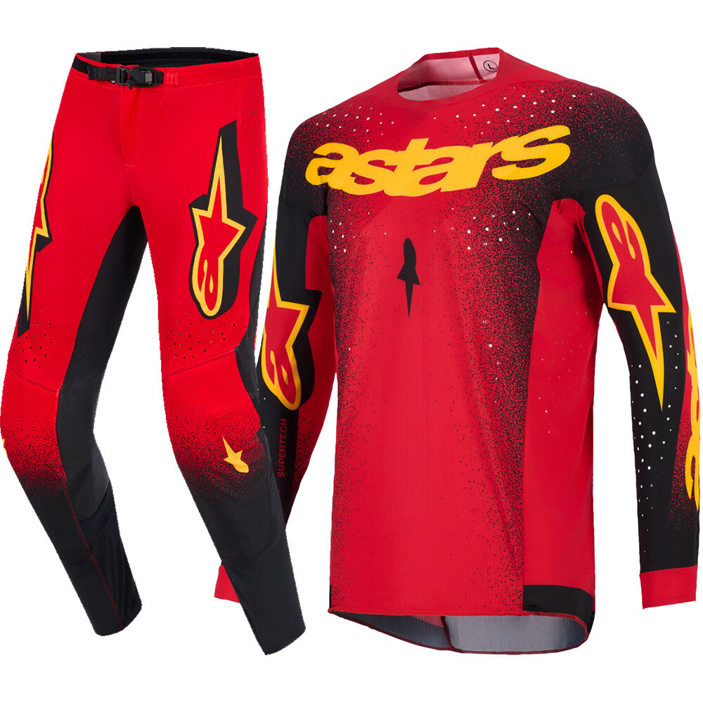 Alpinestars 2026 Supertech Scenz Red/Black/Yellow Gear Set | Buy