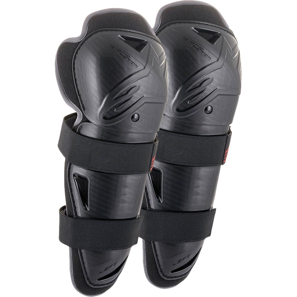 Alpinestars Bionic Action Black/Red Knee Guards at MXstore