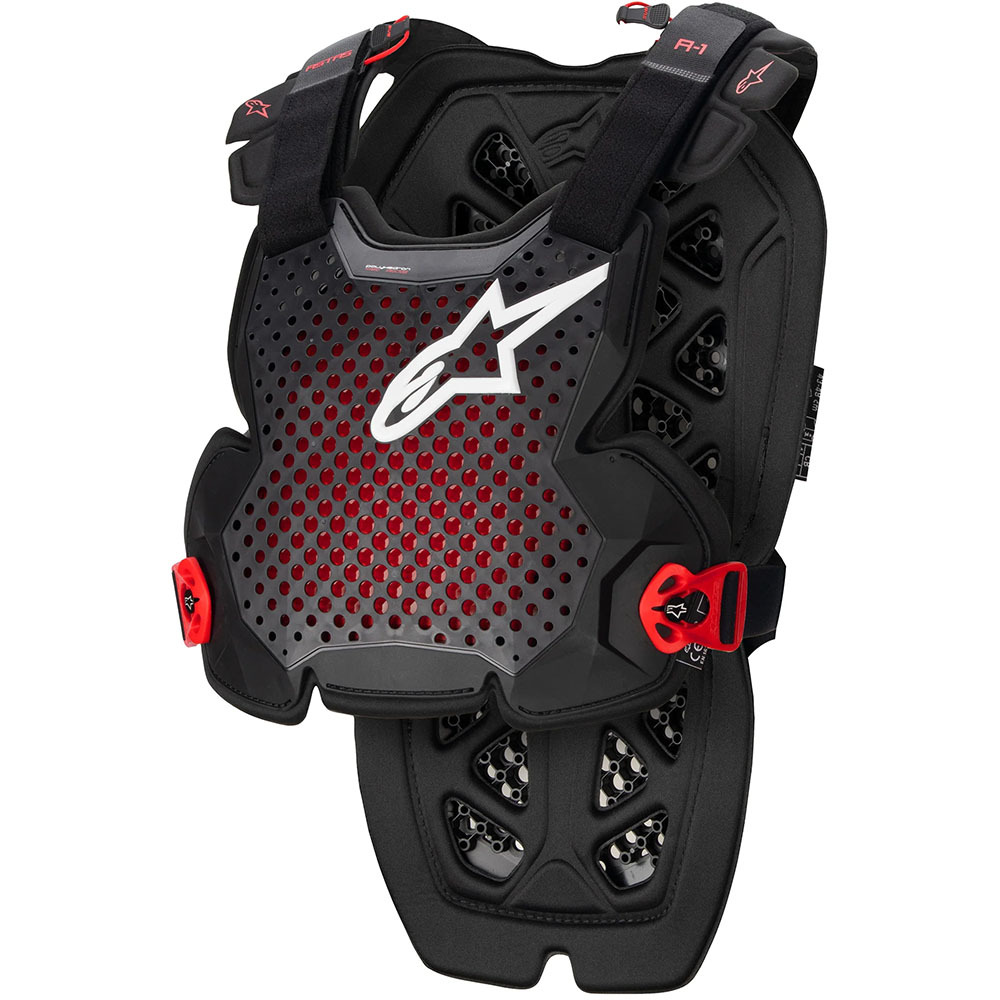 Alpinestars A1 Pro Anthracite/Black/Red Body Armour at MXstore