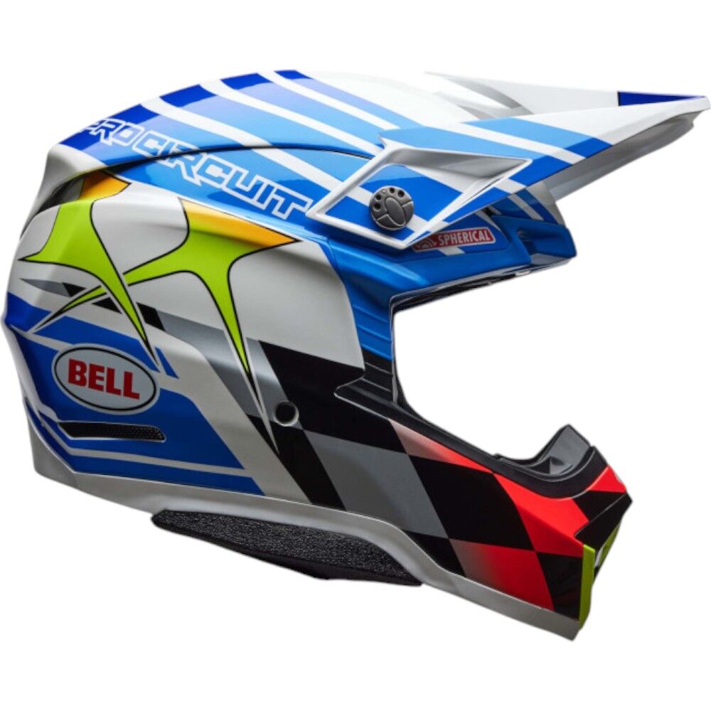 Bell 2026 Moto-10 Spherical Pro Circuit Blue/White Helmet at MXstore