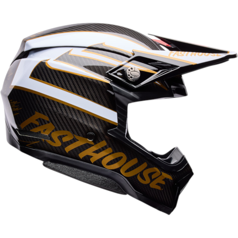 Bell 2026 Moto-10 Spherical Fasthouse DITD Black/Gold Helmet at