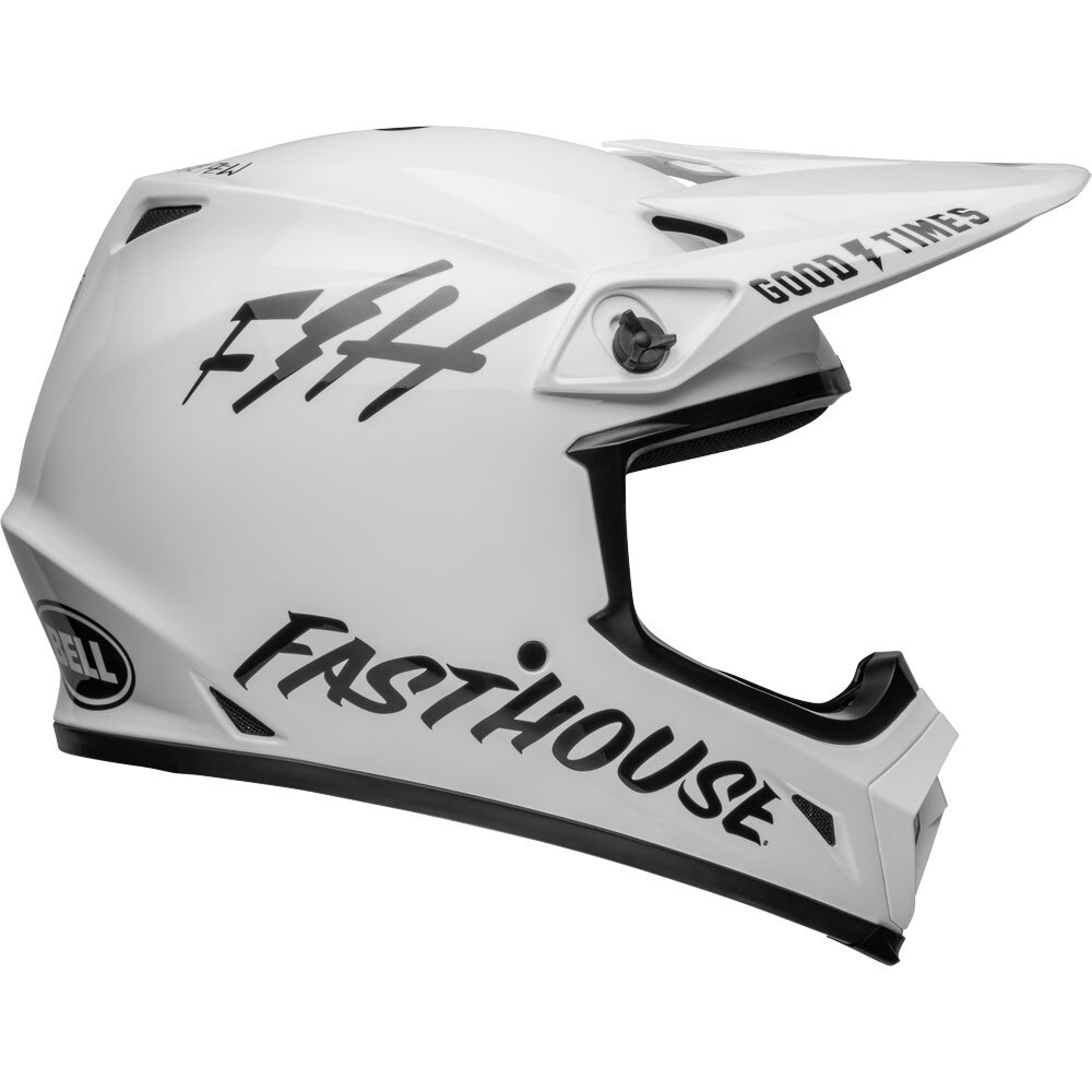 Bell 2022 MX-9 MIPS Fasthouse White/Black Helmet at MXstore