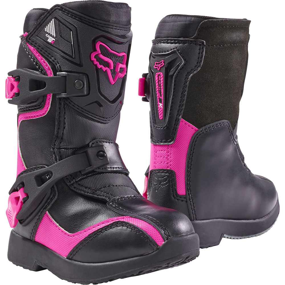 Fox 2018 Comp 5K Black/Pink Peewee Toddler Boots at MXstore