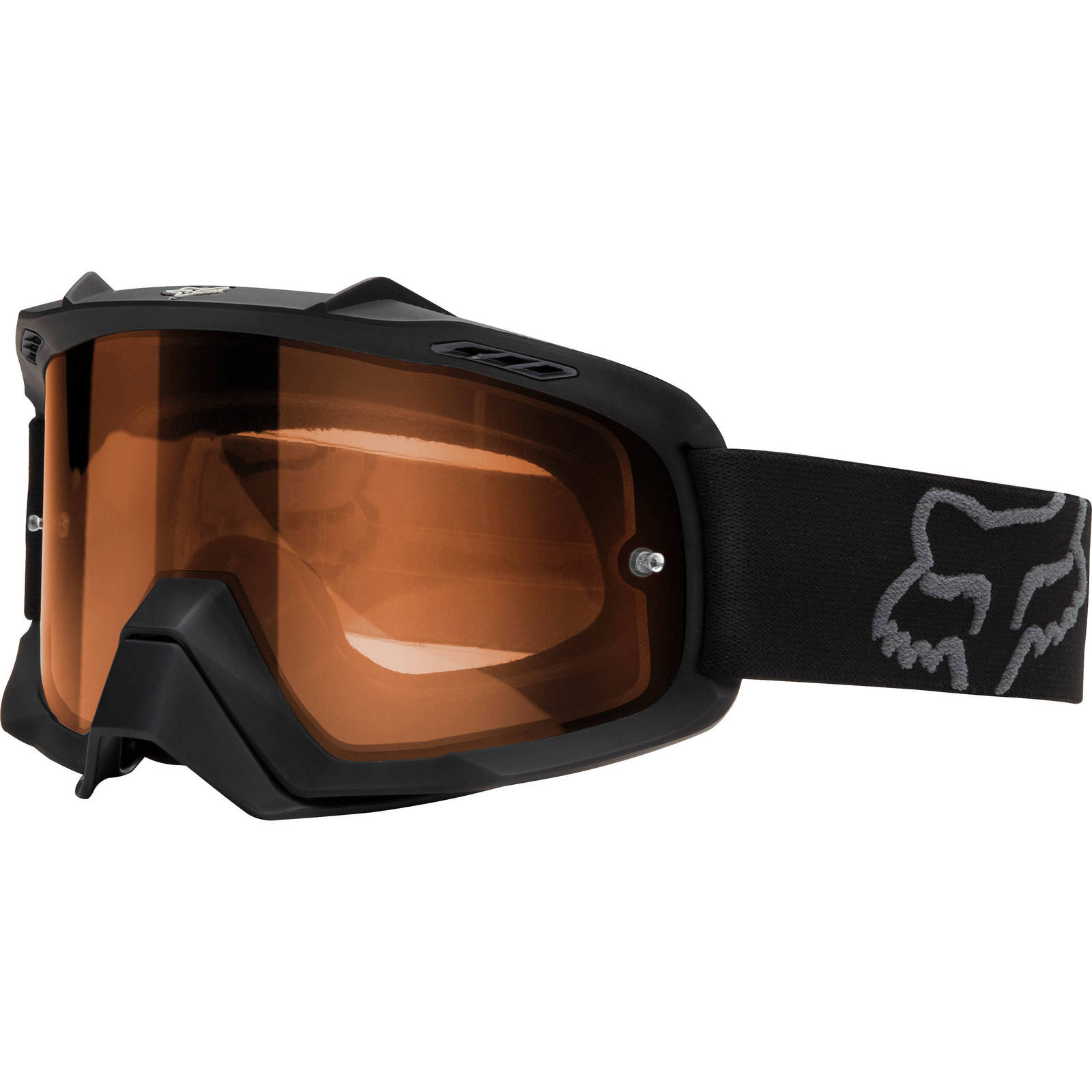 Fox AIRSPC Enduro Matte Black w/Orange Dual Lens Goggles at MXstore